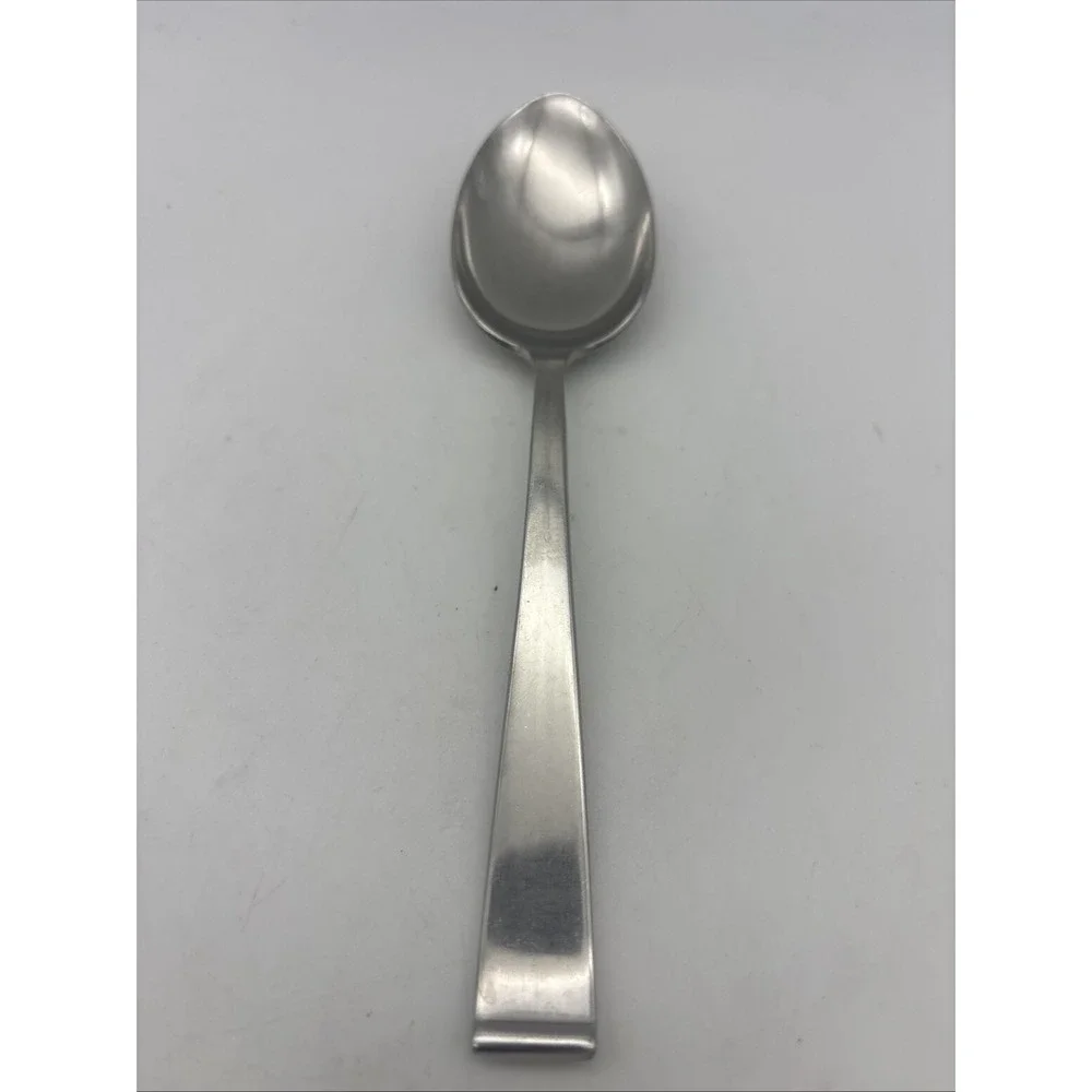 Vtg 4 Oval SOUP SPOONS International Lyon NEW CHARM 18/8 Stainless 7